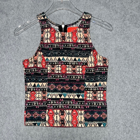 Chelsea & Violet Tops - Chelsea & Violet Aztec Print Zippered Back Top